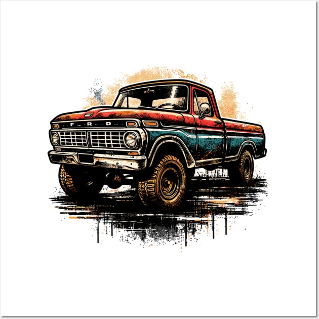 Ford F-100 Wall Art by Vehicles-Art